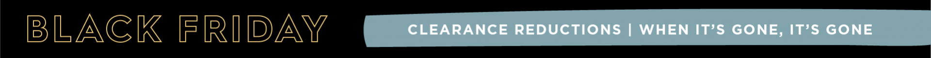 Black Friday Clearance Banner